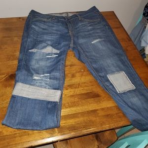 Standards and practices distressed boyfriend jeans